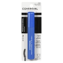 Professional 3-in-1 Curved Brush Mascara, Very Black