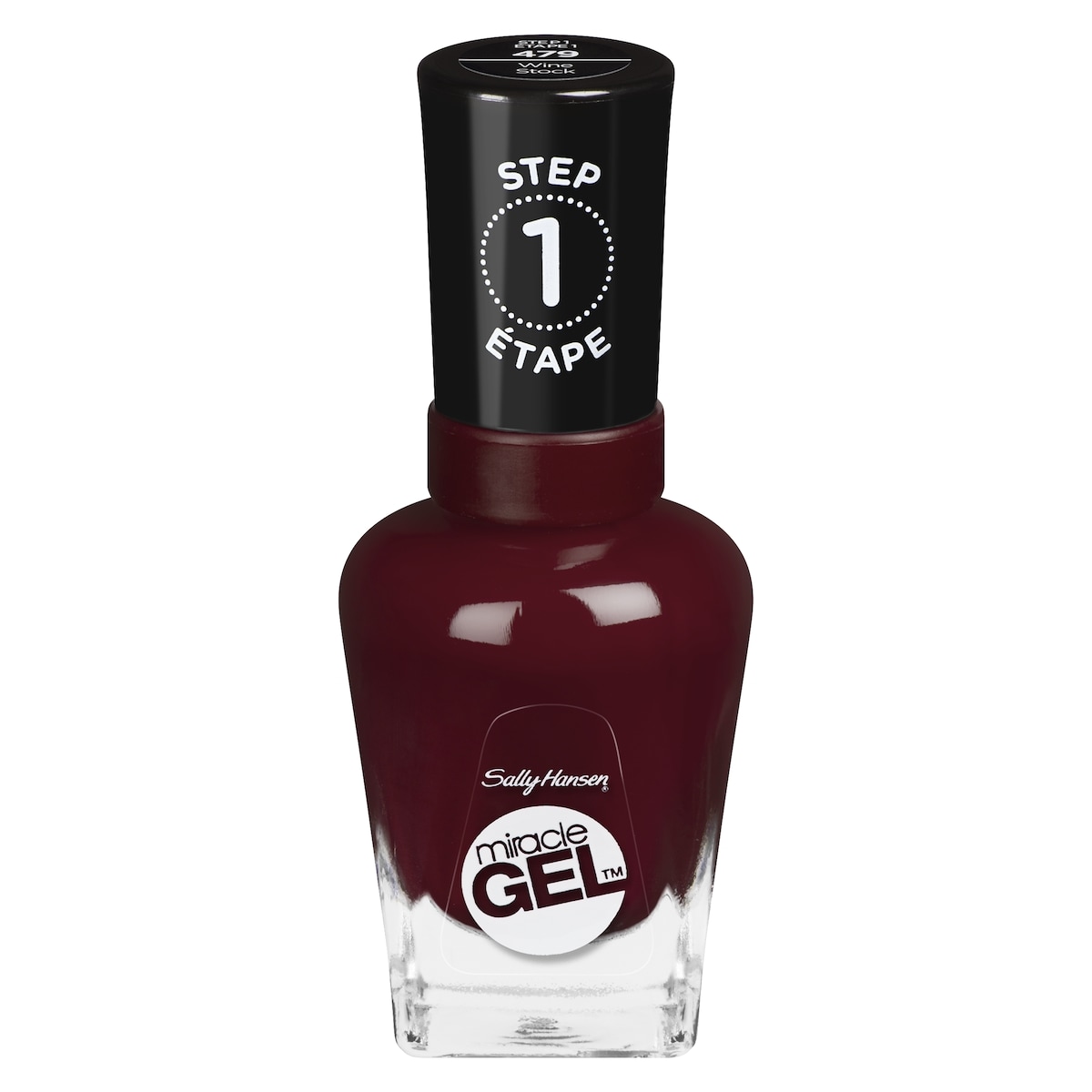 Sally Hansen Miracle Gel Nail Color, Wine Stock 1 ea