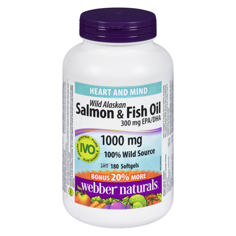 Heart And Mind Wild Alaskan Salmon & Fish Oil 300mg