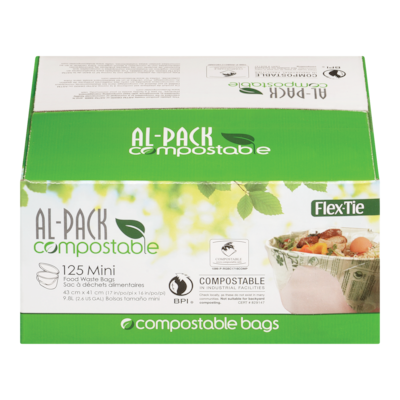 Al-Pack Food Waste Bags Compostable Mini 125 ea, $0.12/1ea