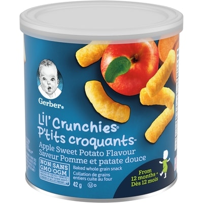 Nestlé P'TITS CROQUANTS Pomme patate douce, collation petits 42 g, 8,31 $/100g