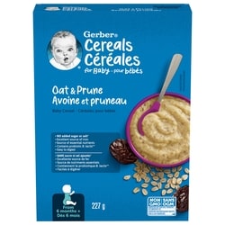 Nestlé Gerber Stage 2 Oat Prune Baby Cereal 227 g, $2.64/100g