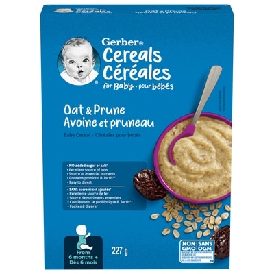 Nestlé Gerber Stage 2 Oat Prune Baby Cereal 227 g, $2.42/100g