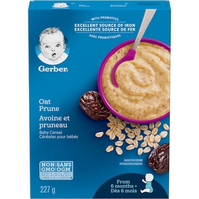 Nestlé Gerber Stage 2 Oat Prune Baby Cereal 227 g, $2.64/100g