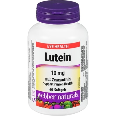 Webber Naturals Eye Health Softgels Lutein 10 Mg With Zeaxanthin 60 ea, $0.26/1ea