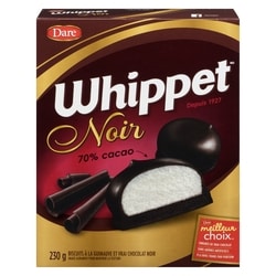 Dare Biscuits Whippet Noir Original 230 g, 1,87 $/100g