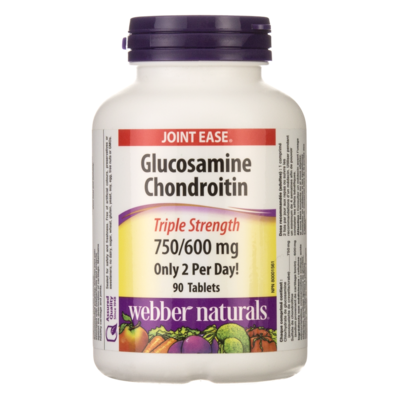 Webber Naturals Glucosamine Chondroitin,  600mg 90 ea, $0.23/1ea