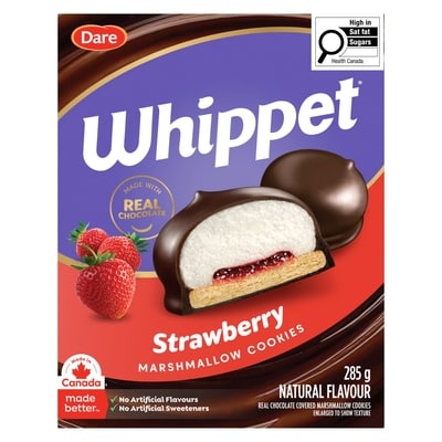 Dare Whippet Strawberry Cookies 285 g, $1.93/100g