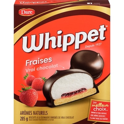 Dare Biscuits Whippet Fraises 285 g, 1,51 $/100g