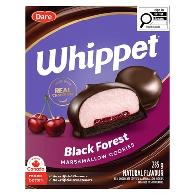 Dare Whippet Black Forest Cookies 285 g, $1.93/100g