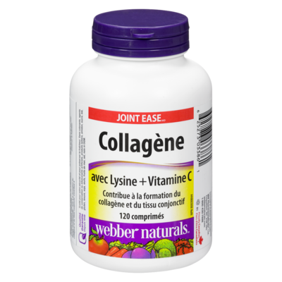 Webber Naturals Comprimés de collagène lysine et vitamine C 120 ea, 0,20 $/1ch