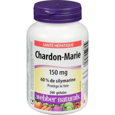 Webber Naturals Chardon Marie 240 ea, 0,09 $/1ch