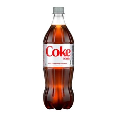 Coca-Cola Cola Diète Bouteille 1 l, 0,23 $/100ml