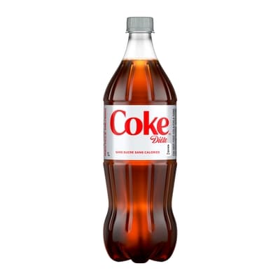 Coca-Cola Cola Diète Bouteille 1 l, 0,28 $/100ml