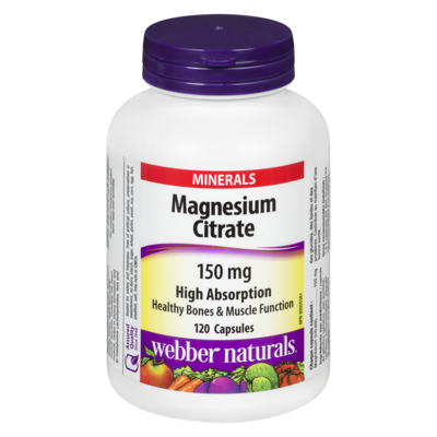 Webber Naturals Minerals Magnesium Citrate Capsules 120 ea, $0.11/1ea