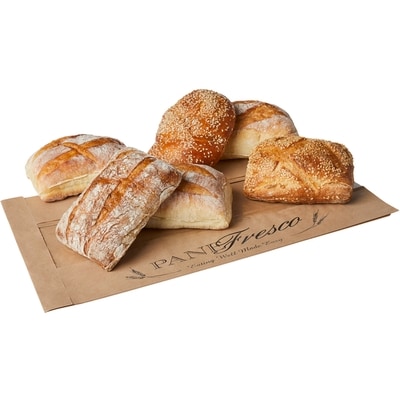 null Pane Fresco Buns Assorted 6 Pack 600 g, $0.92/100g