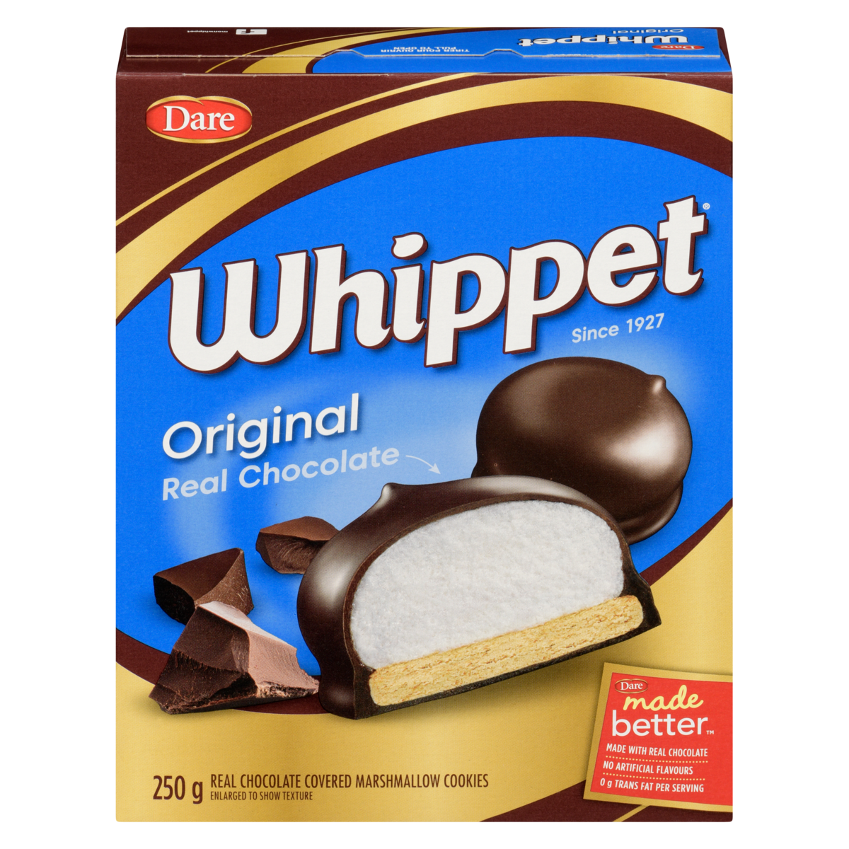 Dare Dare Whippet Chocolate Covered Marshmallow Cookies Original