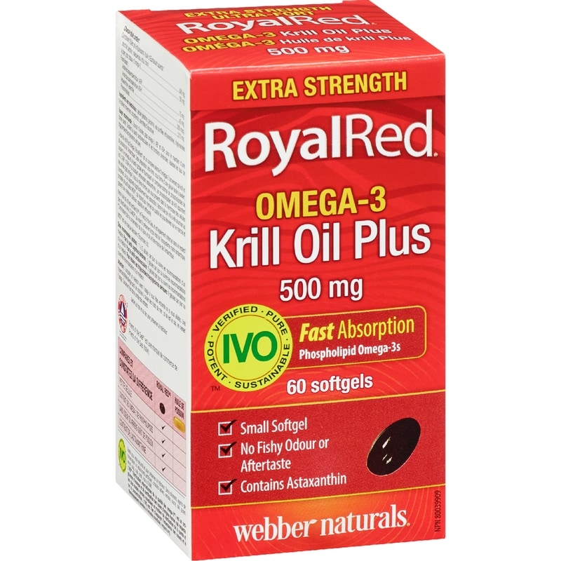 RoyalRed Omega-3 Krill Oil Plus, 500mg