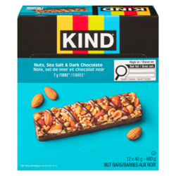 Kind bar Nuts, Sea Salt & Dark Chocolate Bars, 12-Pack 12x40.0 g, $5.21/100g