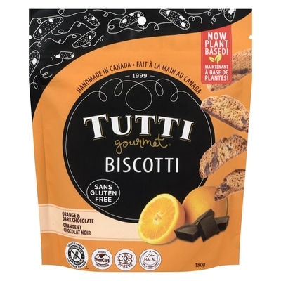 Tutti Gourmet Organic Gluten-Free Chocolate Biscotti 180 g, $4.16/100g