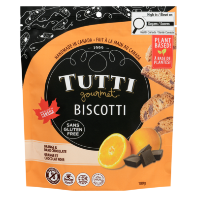 Tutti Gourmet Biscotti au chocolat sans gluten biologique 180 g, 4,44 $/100g