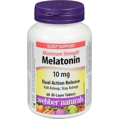 Webber Naturals Sleep Support Melatonin Max Strength, 10mg 60 ea, $0.21/1ea