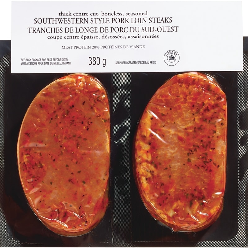 Southwestern Style Pork Loin Steaks