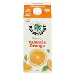 Happy Planet Organic Valencia Orange Juice 1 l, $0.63/100ml