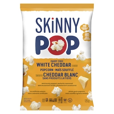 SkinnyPop Popcorn Skinny Pop Popcorn, White Cheddar 125 g, $3.59/100g