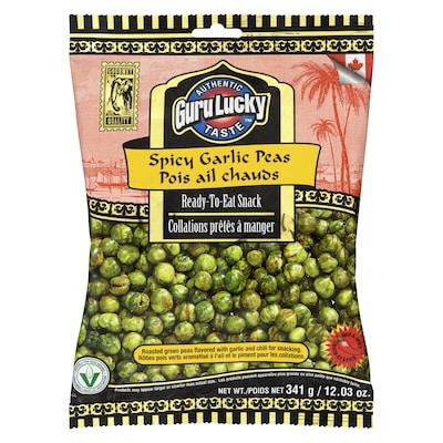 Guru Lucky Pois à l’ail piquants 341 g, 0,96 $/100g