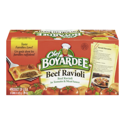 Chef Boyardee Beef Ravioli (Case) 8x425.0 ml, $0.44/100ml