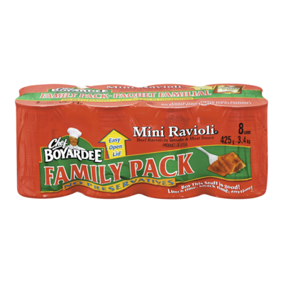 Chef Boyardee Mini Ravioli (Case) 8x425.0 ml, $0.44/100ml
