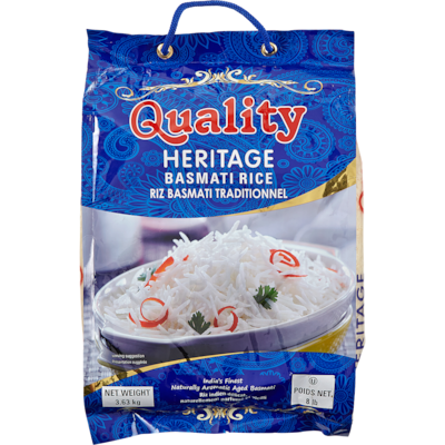 Quality Basmati Rice      3.63 kg, $0.41/100g