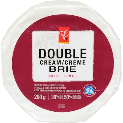 President's Choice Double Cream Brie Cheese 200 g, $3.00/100g