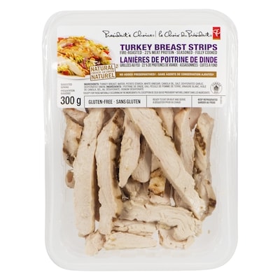 President's Choice Turkey Breast Strips 300 g, $46.63/1kg $4.66/100g