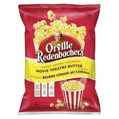 Orville Redenbacher’s Maïs soufflé prêt à manger Beurre comme au cinéma 50 g, 3,58 $/100g