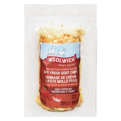 Woolwich Cheese, Chevrai Sweet Pepper Heat 113 g, $6.19/100g