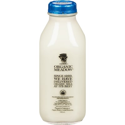 Organic Meadow Milk, Partly Skimmed 2% 946 ml, $0.47/100ml