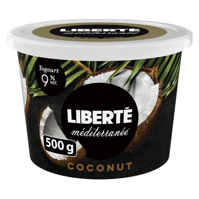 Liberte Méditerranée 9% Yogurt, Coconut 500 g, $1.20/100g