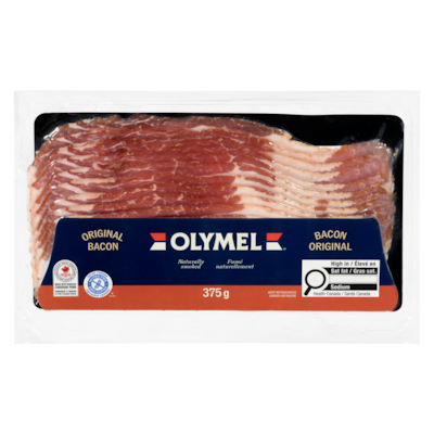 Olymel Smoked Bacon 375 g, $2.13/100g