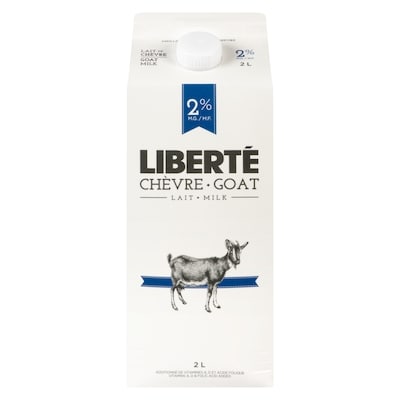 Liberte Goat Milk 2% M.F. 2 l, $0.42/100ml