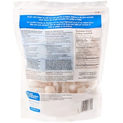 Peeled Raw Pacific White Shrimp