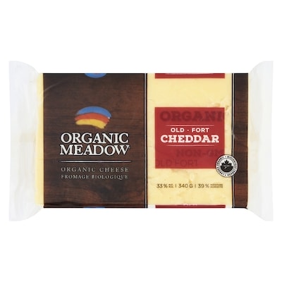 Organic Meadow Fromage biologique cheddar fort 340 g, 4,11 $/100g