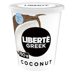Liberte Greek 2% Yogurt, Coconut, High Protein 750 g, $1.07/100g