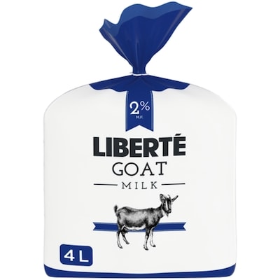 Liberte Goat Milk, 2% M.F 4 l, $0.35/100ml