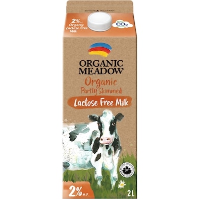 Organic Meadow Organic Lactose Free 2% Milk 2 l, $0.50/100ml