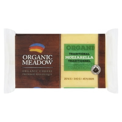 Organic Meadow Organic Cheese, Mozzarella 340 g, $3.53/100g