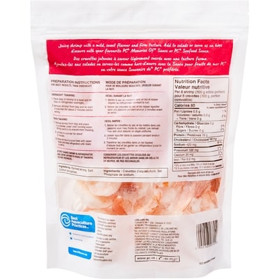 Pacific White Shrimp Cooked Peeled