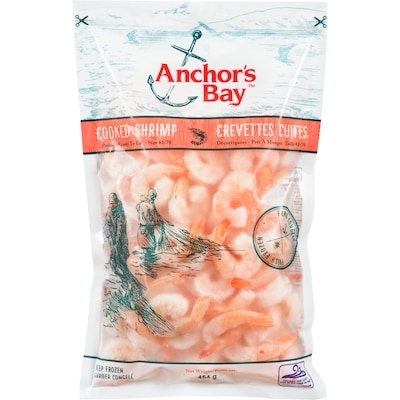 Anchor Bay Cooked Shrimp 61-70 ct 454 g, $3.52/100g