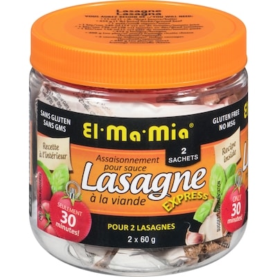El Ma Mia Assaisonnement à lasagne 120 g, 3,33 $/100g